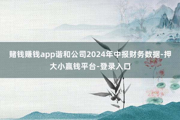 赌钱赚钱app谐和公司2024年中报财务数据-押大小赢钱平台-登录入口